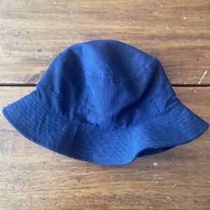 Jos. A. Bank Reversible Bucket Hat Jos A Bank Blue Brown Plaid Corduroy Large L